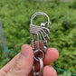 Creative mechanical handmade keychain from stainless steel