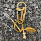 Brass wire craft keychain