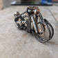 Harley motorcycle keychain - Shaped damascus steel material.