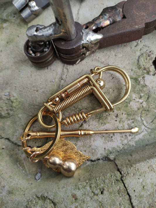 brass keychain Cloud keychain set Handmade keychain gift for luxury boyfriend, Keychains handmade wire, Keychain for gorgeous men