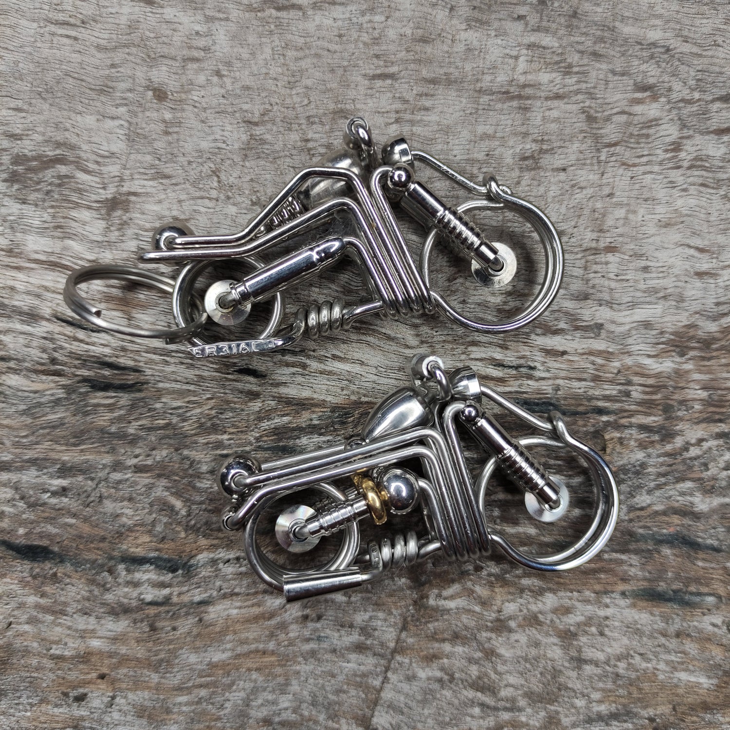 Handmade motorcycle key chain