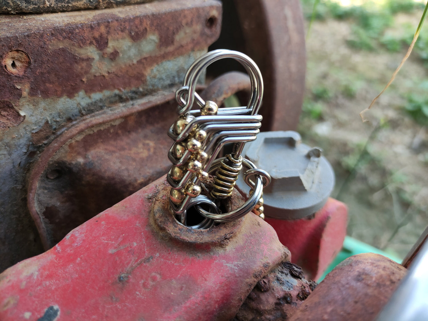 Motorcycle Keychain, Handmade keychains from artisans, Harley Davidson Gift,