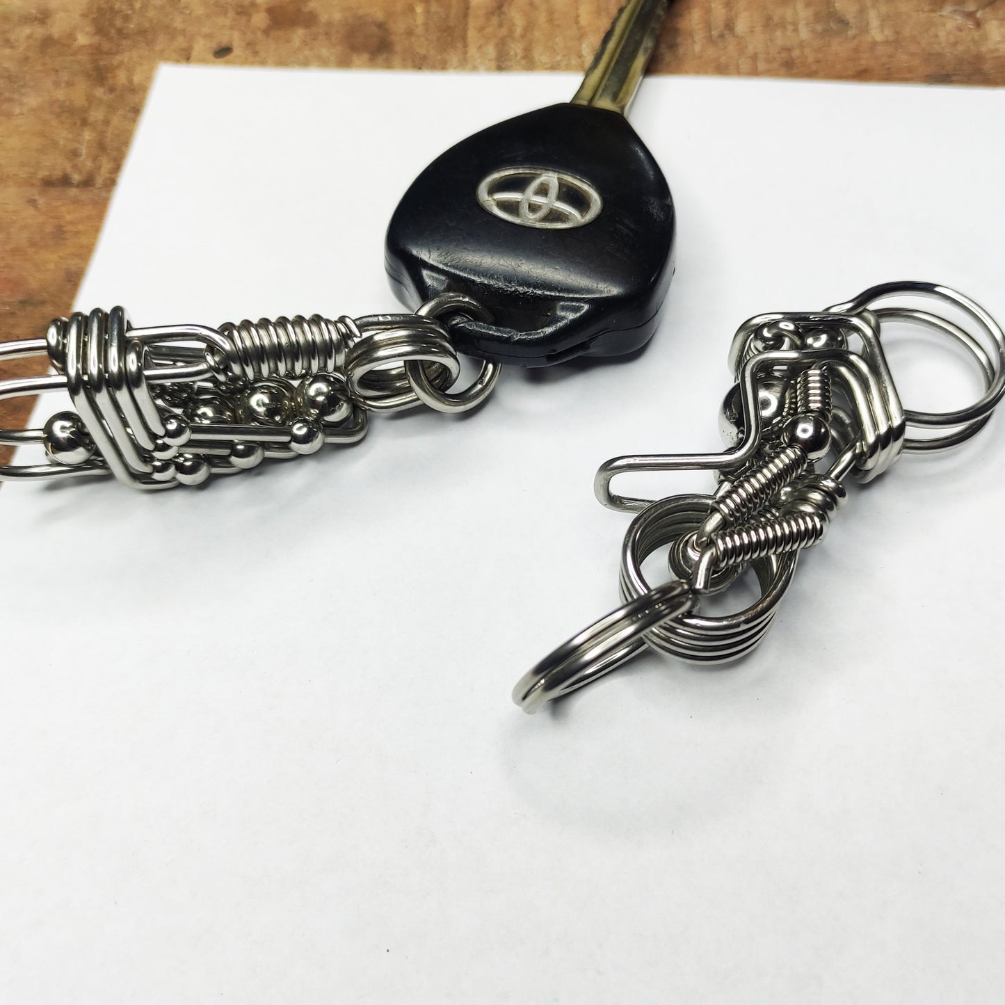 handmade Motorcycle keychain, ctoom handmade motocycle keychain,wire wrapped stainless steel motobyce key chain hook with key ring ctoom