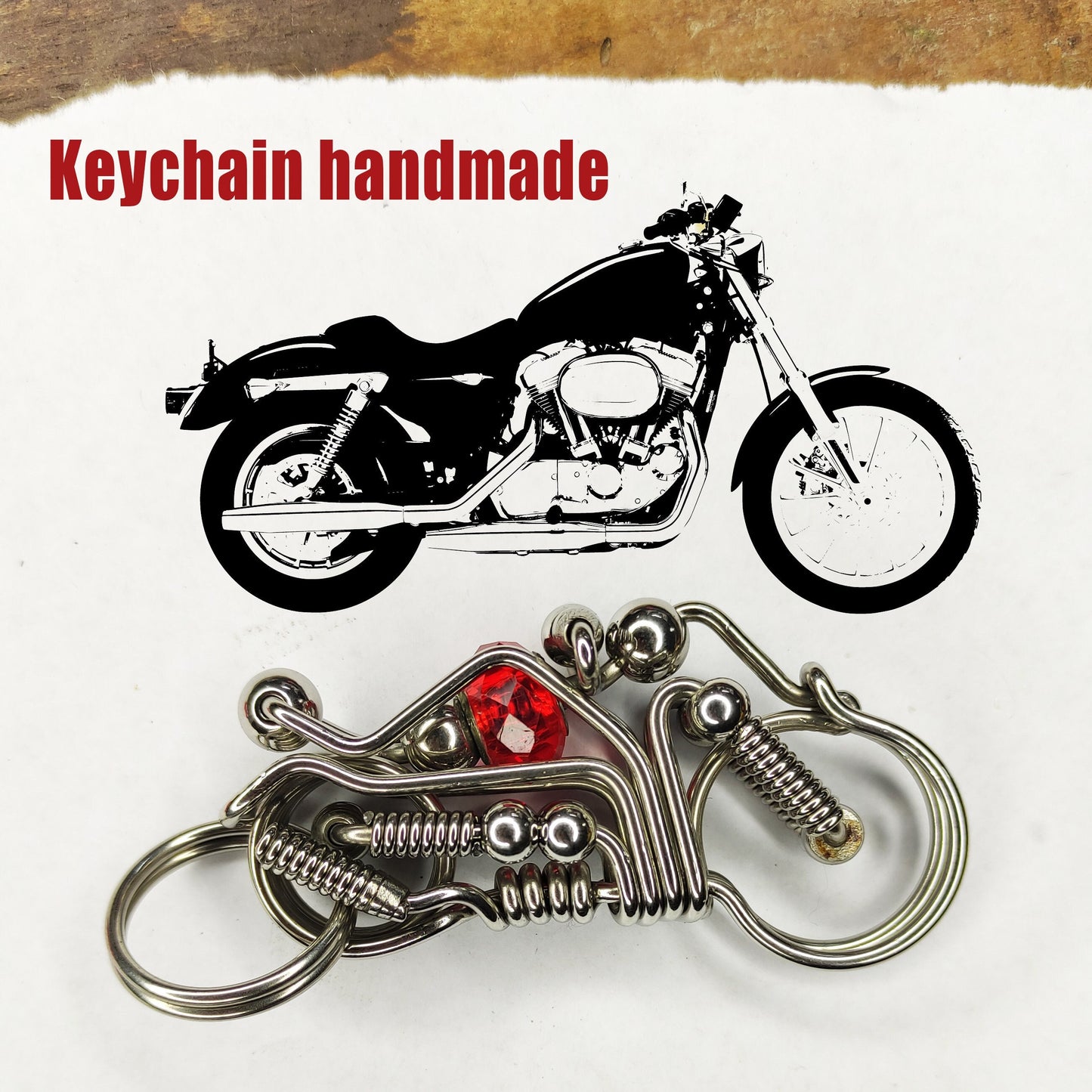 Handmade motorbike keychains - Men's accessories, personalized gifts for him, keychains for him, gift ideas, unique handmade gifts for men