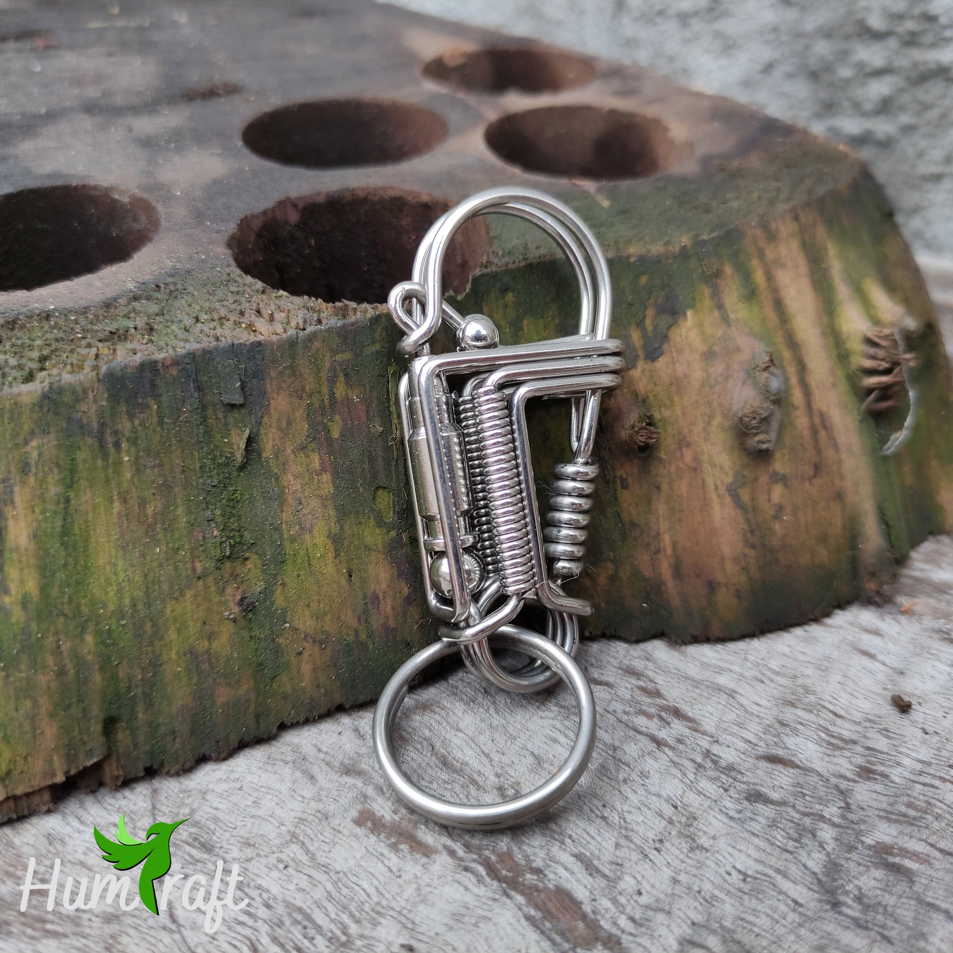 Heart wire kumihimo bag charm/key chain ⎮ Silver – CSLdesigns shop